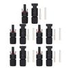 5 Sets Solar Connector Male Female IP67 Waterproof PV Panel Cable Plug 1000V High Voltage 45A