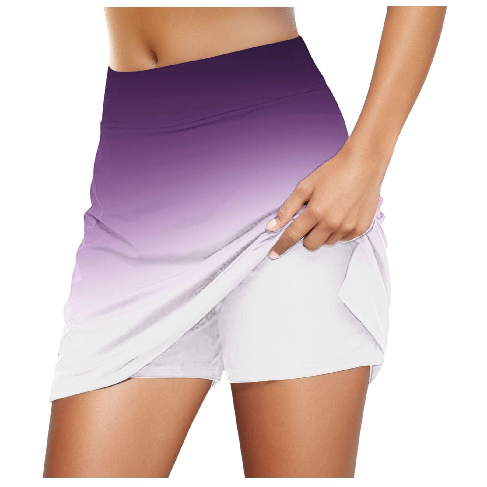 

Женские эластичные брюки для йоги, спортивная юбка для гольфа, шорты с градиентным принтом, легкие узкие джоггеры с высокой талией XL белый