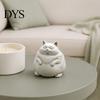 Desktop Decorations for Office Fat Cat Figurine, Cute Lazy Desk Car Decor with Solid Base, Heartwarming Holiday Gifts Mini Calming Statue Office,