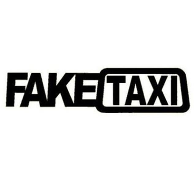Divertente FALSO TAXI Auto Auto Adesivo FakeTaxi Decalcomania Dell'emblema Vinile Adesivo Universale Per BMW Ford Toyota VW Honda Kia Opel Kia