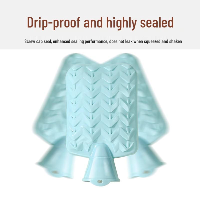 Explosion-Proof Hot Water Bottle with Cute Plush Cover - Ideal for Abdomen and Bed Warmth