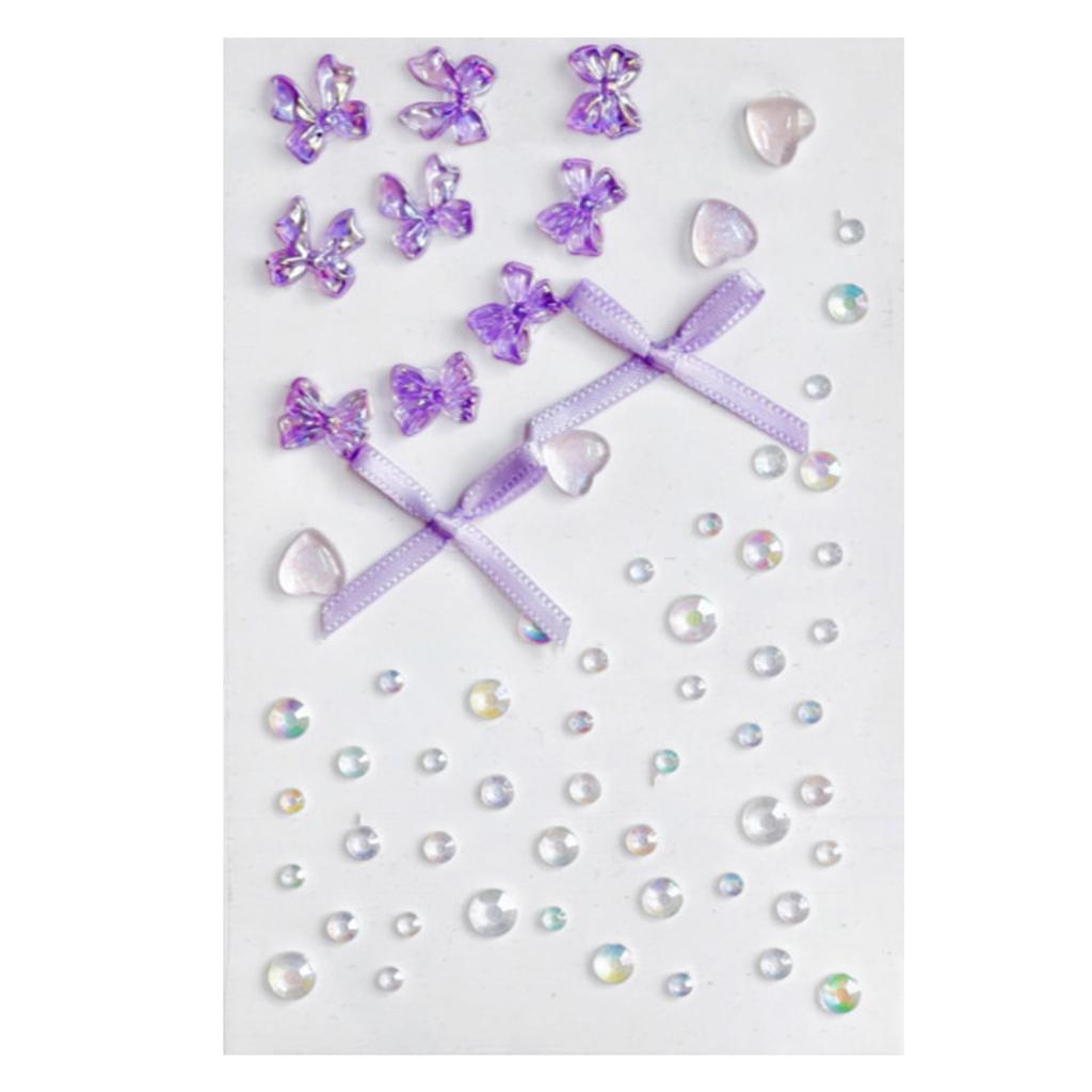 1 Vel Zelfklevende Kunstparels Edelstenen 3mm 4mm 5mm 6mm Beige Mini Parel Strepen voor Nagels DIY Knutselen Gezicht Lichaam Kunst Decoratieve Stickers