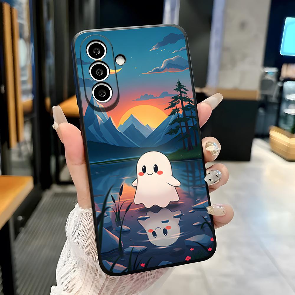 

Cute Ghost Halloween Phone Case For Samsung S26 S25 Plus S20 S20 Plus S22 Ultra S23 FE S21 Plus S21 Ultra Soft Cover Samsung S21 FE