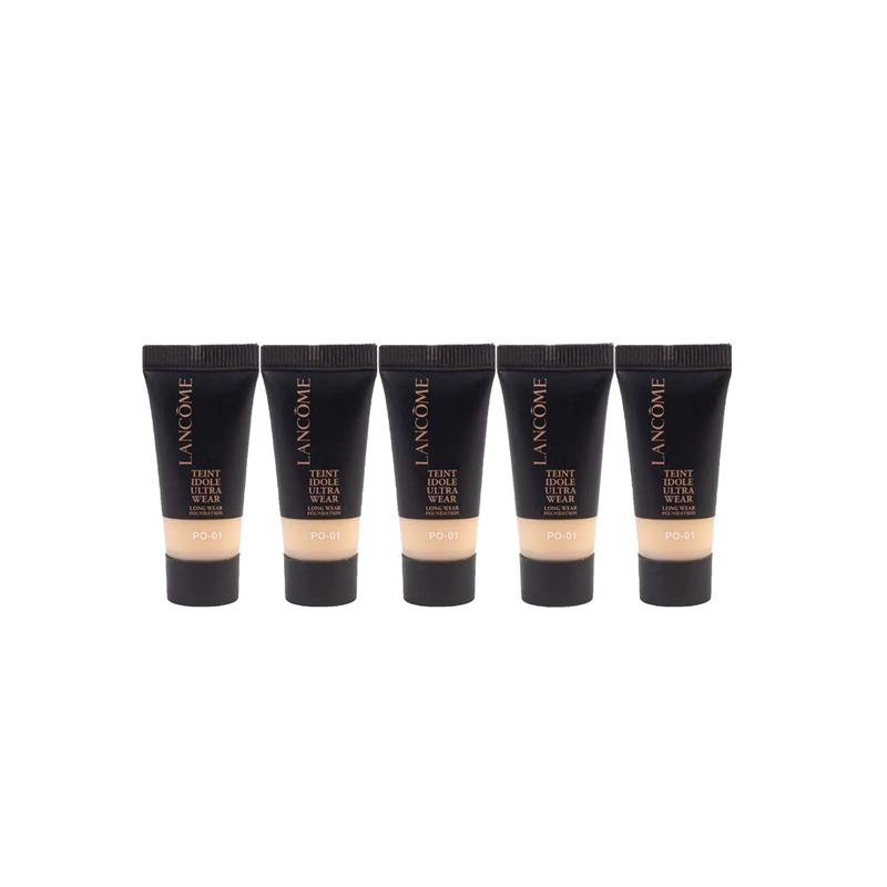 Пробный набор макияжа Lancôme Стойкая жидкая тональная основа, малый и средний размер /, легкий консилер, контроль жирности, осветление #PO-01 5 мл*6 розовый