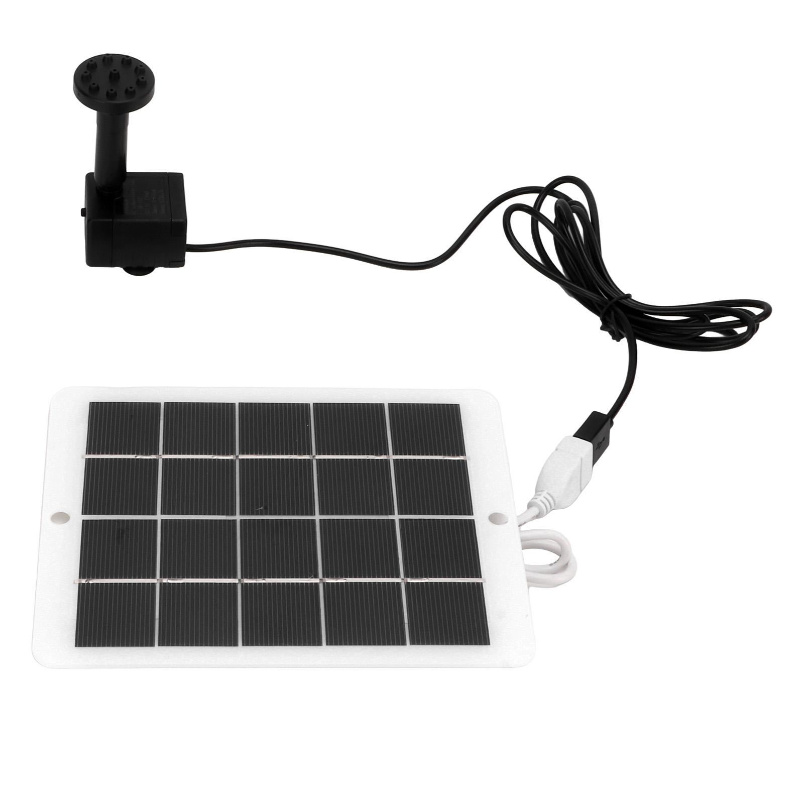 

3W 5V Solar Water Fountain Pump 120L H Landscape Garden Solar Water Pump for Outdoor Pond