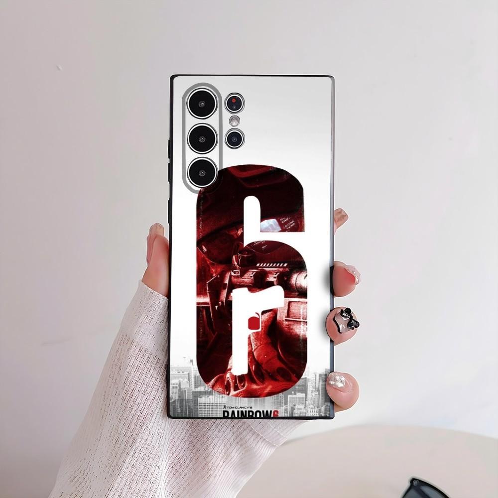 Game R-Rainbow 6 Siege Phone Case For Samsung Galaxy S25 S24 S22 S23 Ultra S21 S20 Plus 5G Frosted Non-Slip Full Cover Soft Case