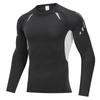 Cross-border PRO Men's Quick-Dry Sports Tights: High Elastic, Sweat-Absorbent, Long-Sleeved Fitness & Cycling Shirt