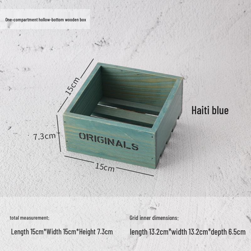 Wooden Desktop Storage Box: Raw Wood Tray & Cosmetics Lipstick Organizer