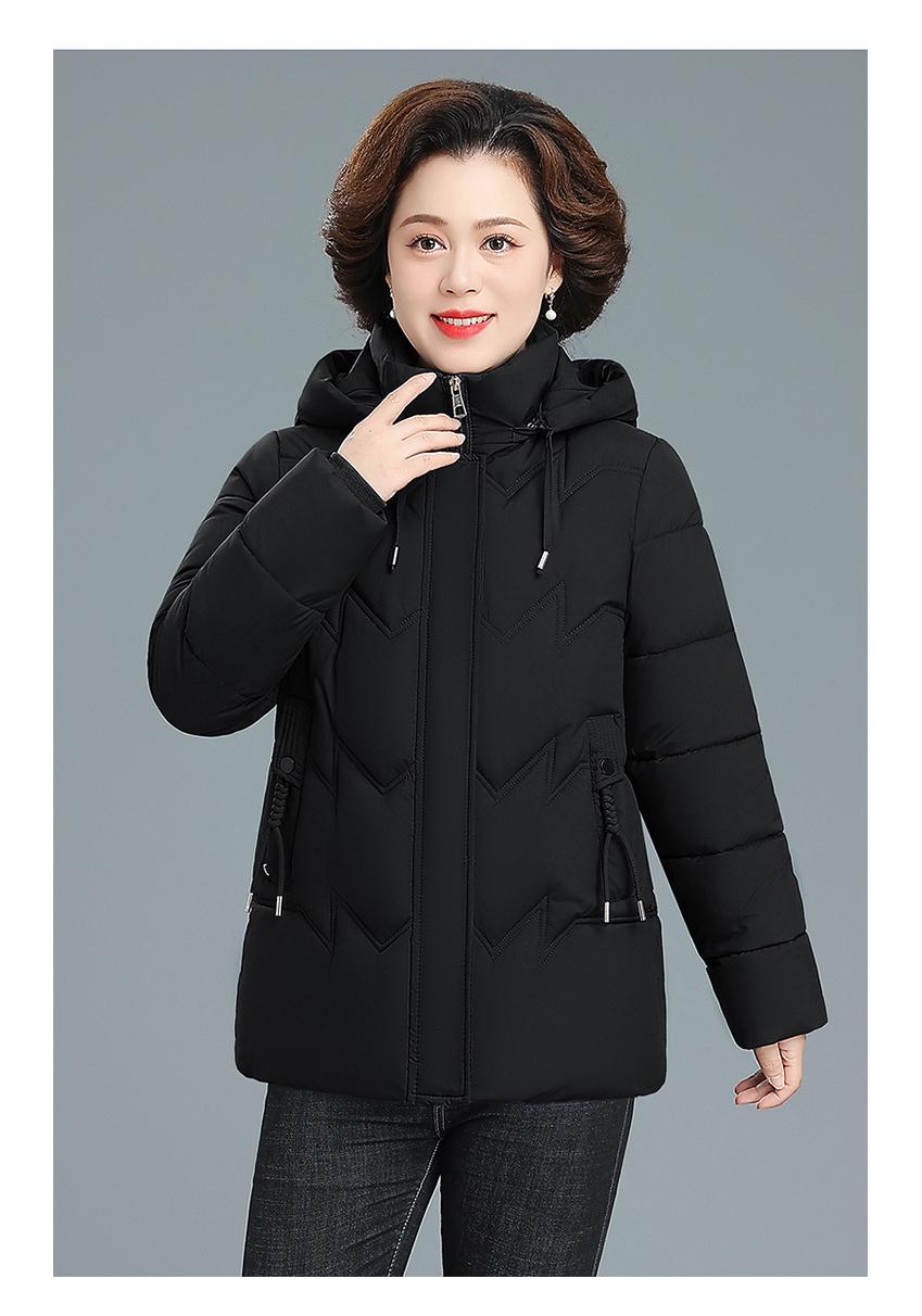 

2025 Women s Chinese Style Cotton Padded Jacket - Plus Size, Thickened Winter Coat for Middle-Aged and Elderly 5XL