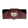 Protective Leather Car Sun Visor Sunglasses Case for Jeep Renegade Wrangler JK JL All Models Eyeglasses Holder Auto Accessories AMN1