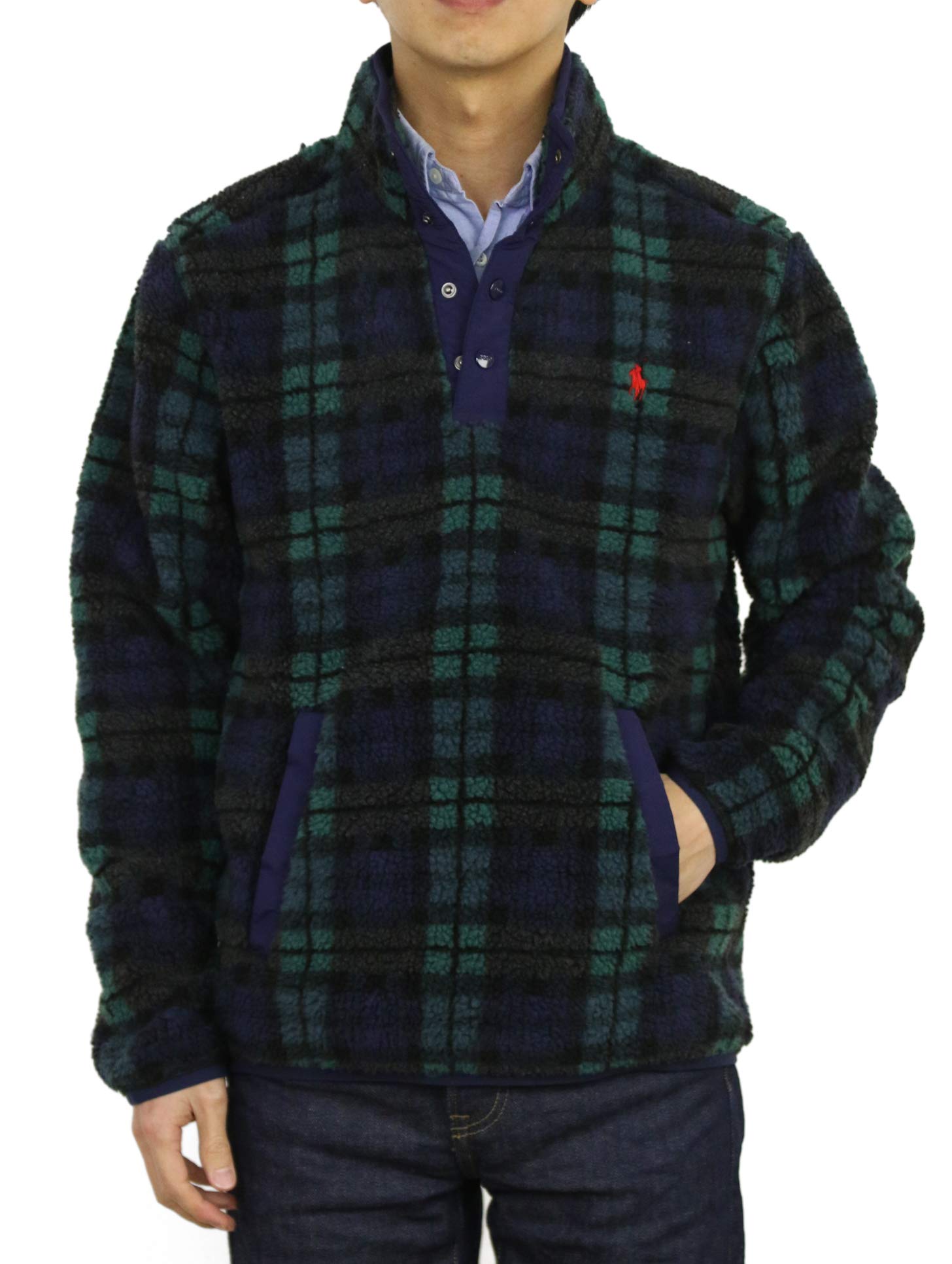 

POLO RALPH LAUREN Флисовый пуловер на кнопках Размер Мужская куртка, XL, 0101776, [Б/у]