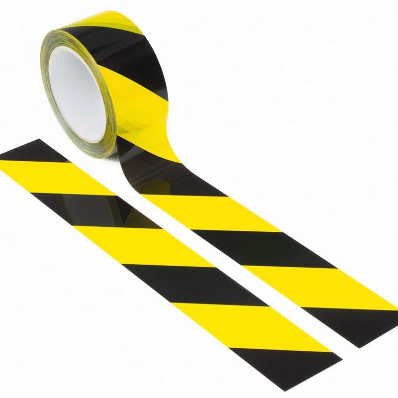 48mm x 33m PVC Hazard Adhesive Warning Tape Floor Marking Caution Tape for Road Barrier Bathroom Warning