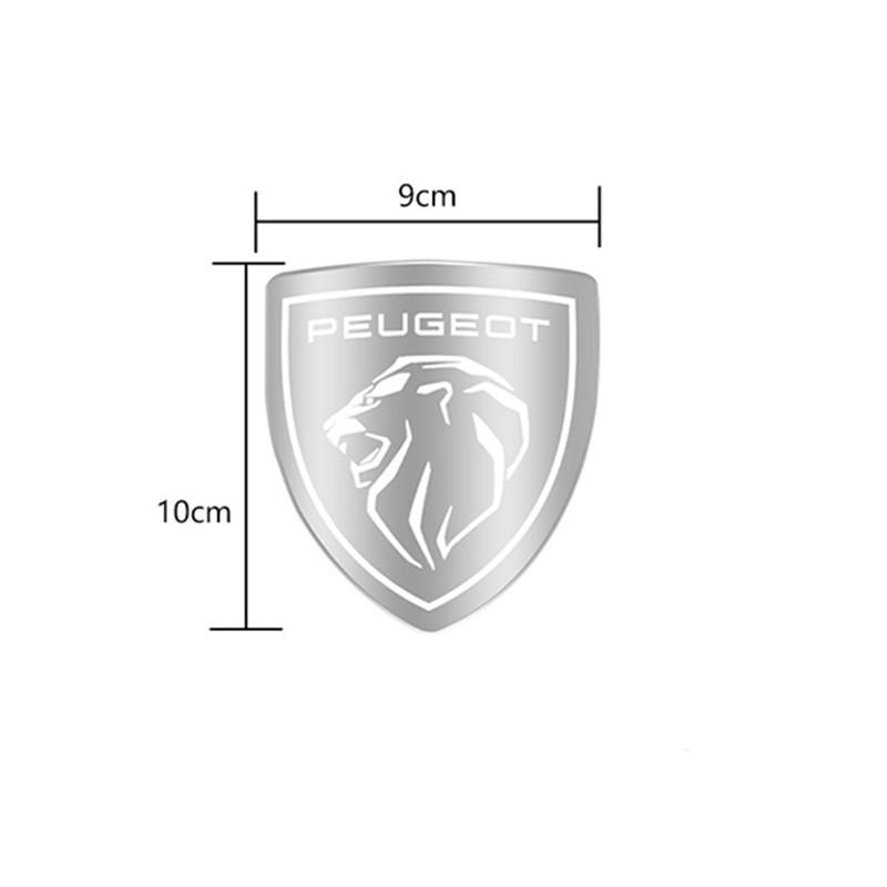 3D Metal Car Front Hood Badge Auto Grill Emblem Logo Grille Decal for Peugeot 508 y 4008 5008 3008 308 408 Car Styling Accessories