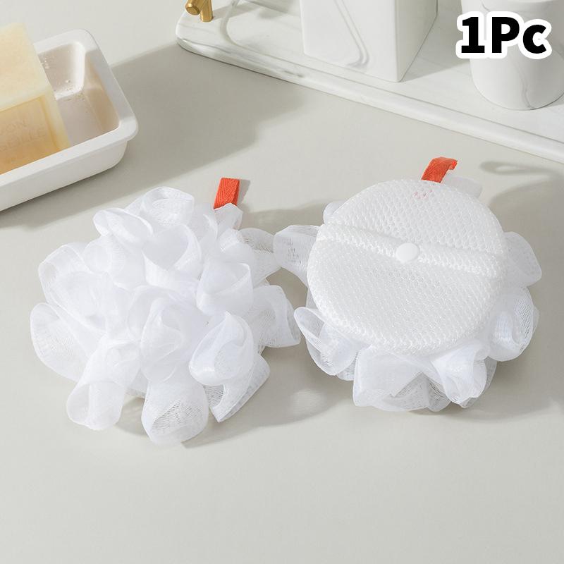 Soft Loofah Sponge Bath Ball 2-in-1 Soap Dispenser & Body Scrub Exfoliating Shower Ball for Men And Women