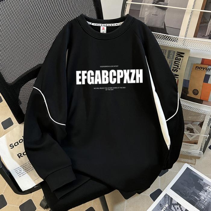 Ein übergroßer Retro-Hoodie mit einem lockeren und lässigen Design für Damen im Herbst und Winter