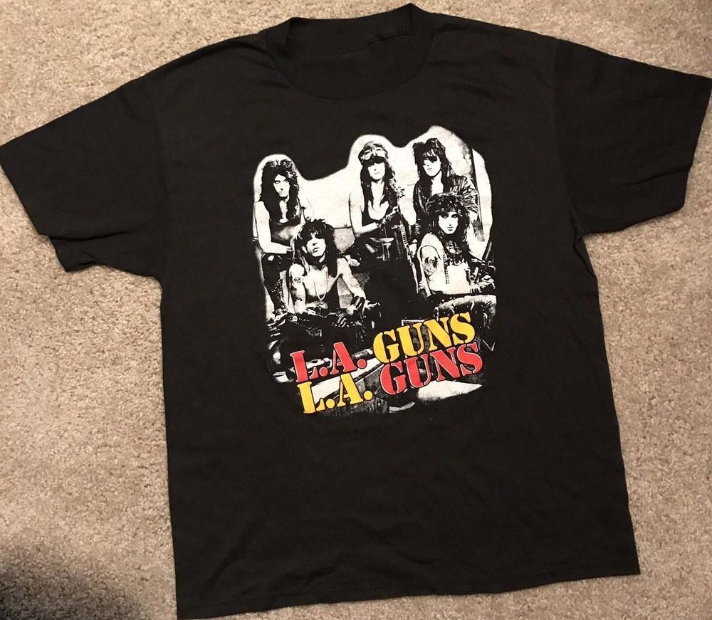 Rare L.A. Guns  No Mercy Tour Cotton Black Men S234XL TShirt Unisex T-Shirt XXXXL