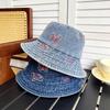 High Quality Unisex Cotton Bucket Hats Solid Color Multicolors Men Denim Beach Cap Summer Outdoor Fisherman Hat