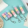 Macaron Color Keyboard Key Toy Diy Button Keycap Sensory Keychain Decompression Toys Mechanical 4Key Toy For Adult Gifts