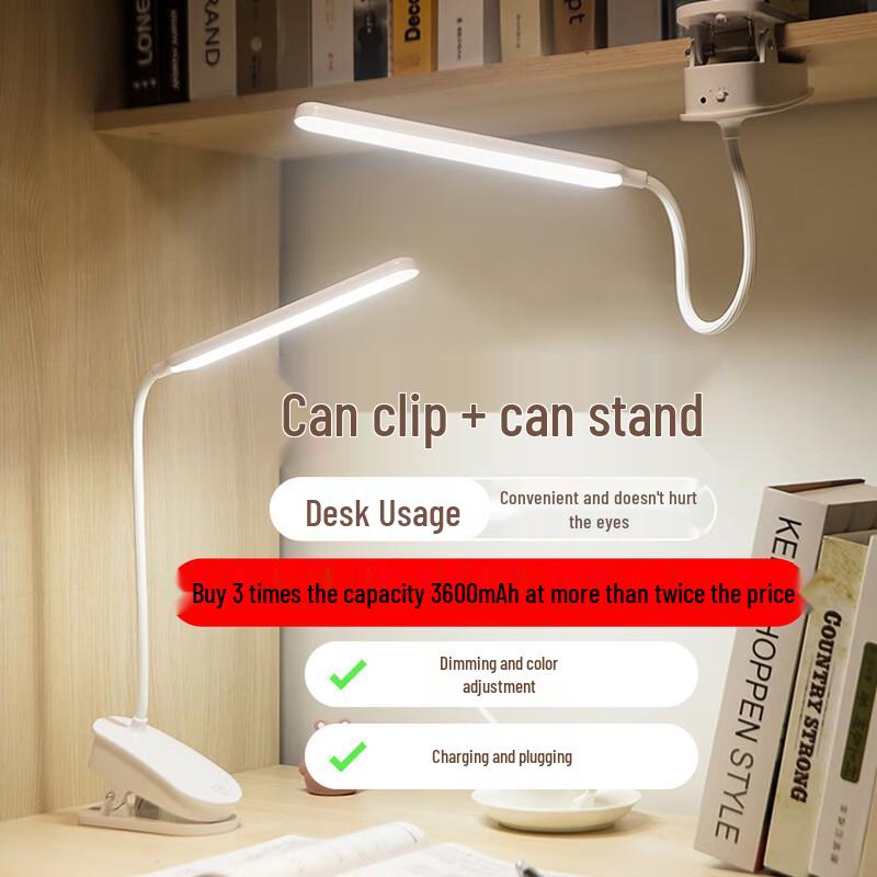 Rechargeable Clip-on LED Desk Lamp