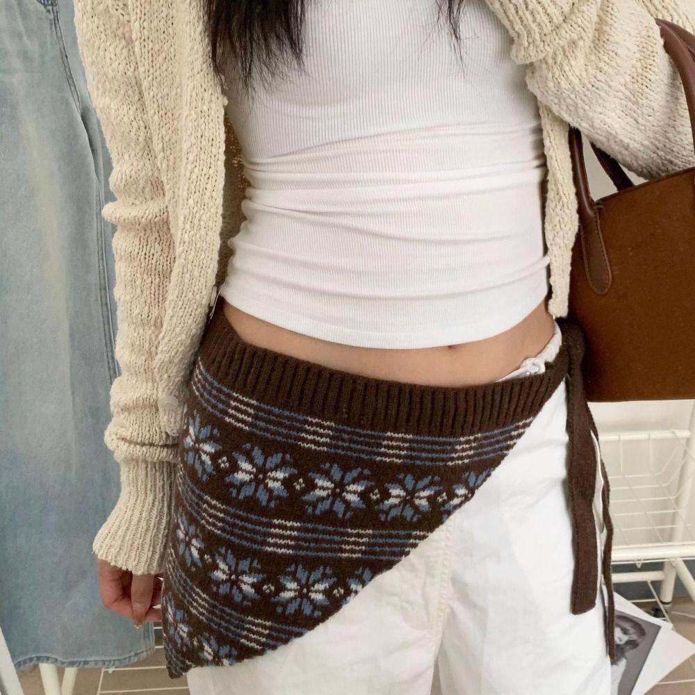 Bohemian Turban Ethnic Style Waist Band Warm Apron Wrap Elegant Hip Scarf  Autumn/winter