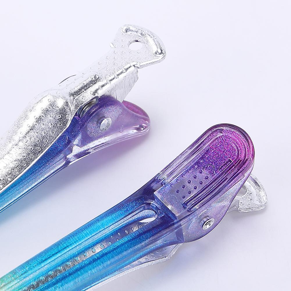10pcs Barber Alligator Hairpin Professional Salon Seamless Hair Clips Rubber Sectioning Barbershop Hairdressing Styling Supplies