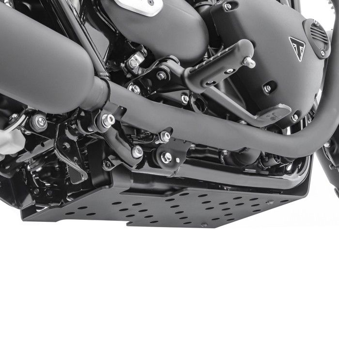 Engine Guard for Triumph Bonneville T120 16-25 Engine Protection Aluminium Noir