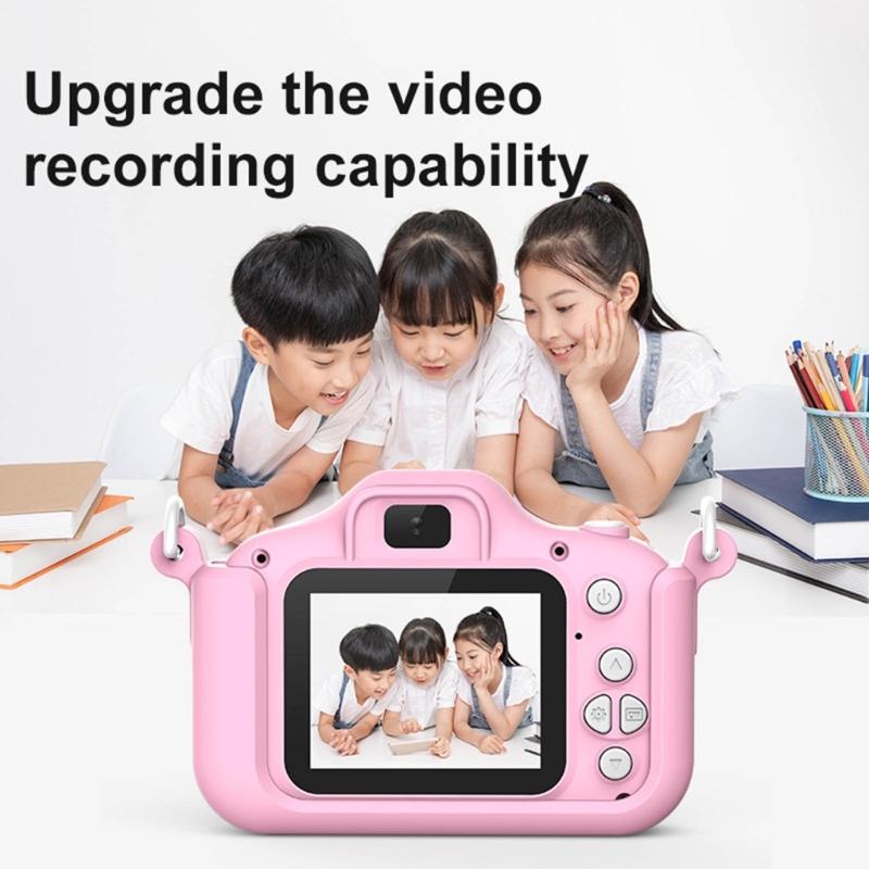 X9 Kid Digital Camera 2000W Pixels 1920x1080P Photos Video Recorder for 3-12 Years Old Girl Boy Built-in 400mA Battery
