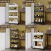 Plastic Multilayer Storage Cart With Wheels For Kitchen Bathroom Organization
