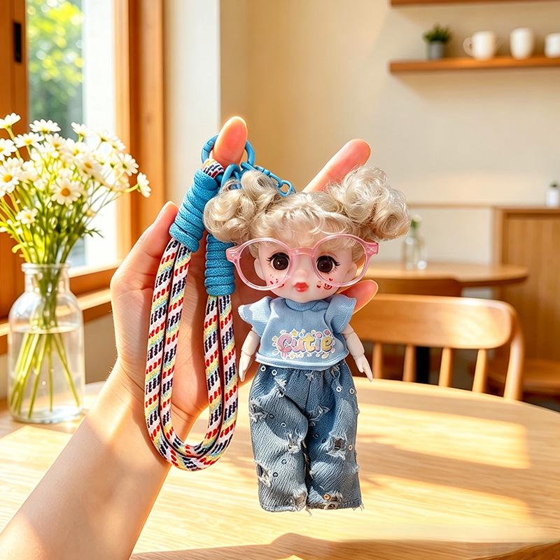15cm BJD Lolita Doll Mobile Phone Pendant Toy - Trendy Birthday Gift for Girls