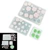 Food Grade Silicone 4-Leaf Grass Silicone Pendant Mold For Epoxy Resin Crafts Hair Pins Decorations Quick Cleaning