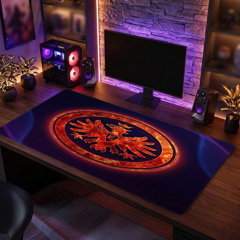 Tappetino Mouse Grande Stampa Calcio Eintracht Frankfurt, Tappetino Esteso Antiscivolo per Scrivania da Gaming per Ufficio Casa