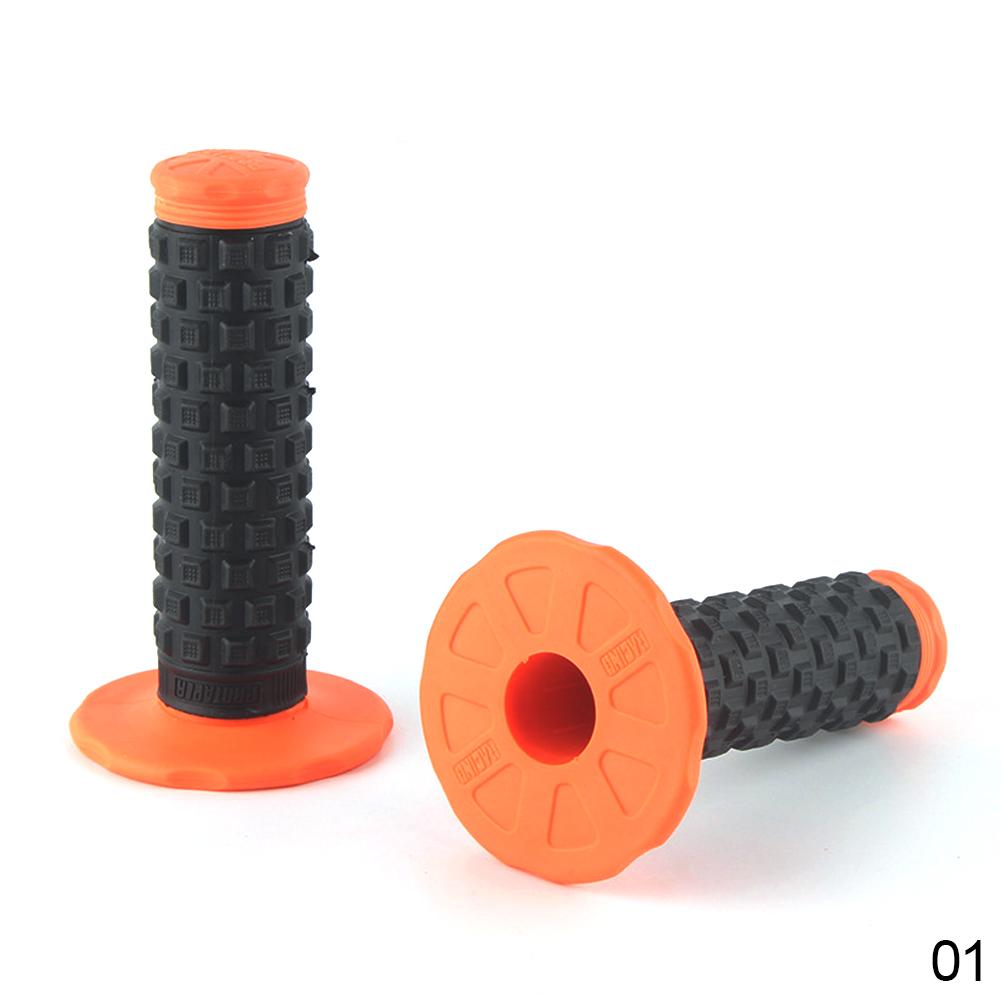 2 szt. Uniwersalne 7/8" 22mm Chwyty Kierownicy Motocyklowej Antypoślizgowe Gumowe Chwyty Manetki Gazu Do Motocykla Motocross Off Road E-Bike Hulajnogi