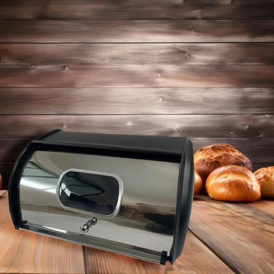 Brotkasten mit Rolldeckel, Brotkasten, Aufbewahrungsbehälter, Halter für die Küche