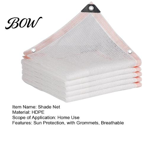 Durable Shade Net White Cloth for Garden, Plant Sun Protection Cover, Mesh Tarp Outdoor Fabric with Grommets, Sunshade Outdoor, Greenhouse,