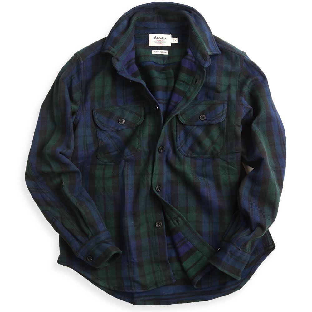 

Клетчатая рубашка Quintet из тяжелой ткани, длинный рукав, клетка, размер L, мужская, на флисовой подкладке, узор, (38 Blackwatch) 31-609-00