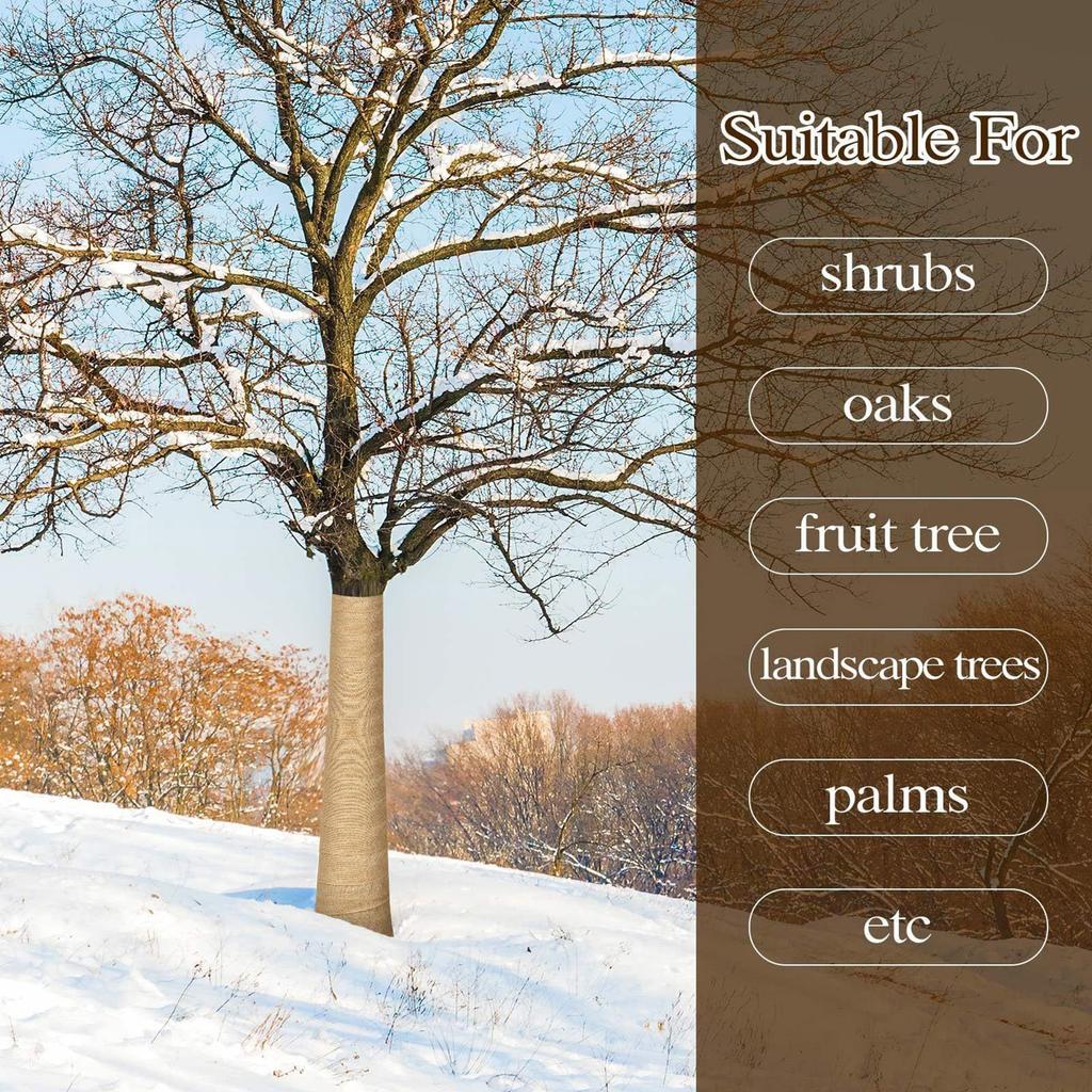 Baumstammschutz Frostschutzvlies Wärme Kälteschutz Pflanzenabdeckungen für Sträucher Pflanzen Garten Hof Gehweg Hinterhof Bauernhof