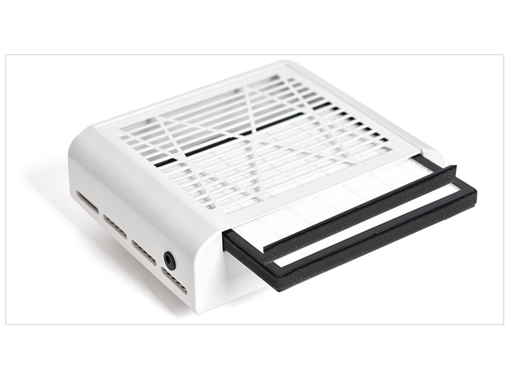 Nail Dust Collector: 80W High-Power Suction, Filter Screen & Speed Control for No Dust Escape