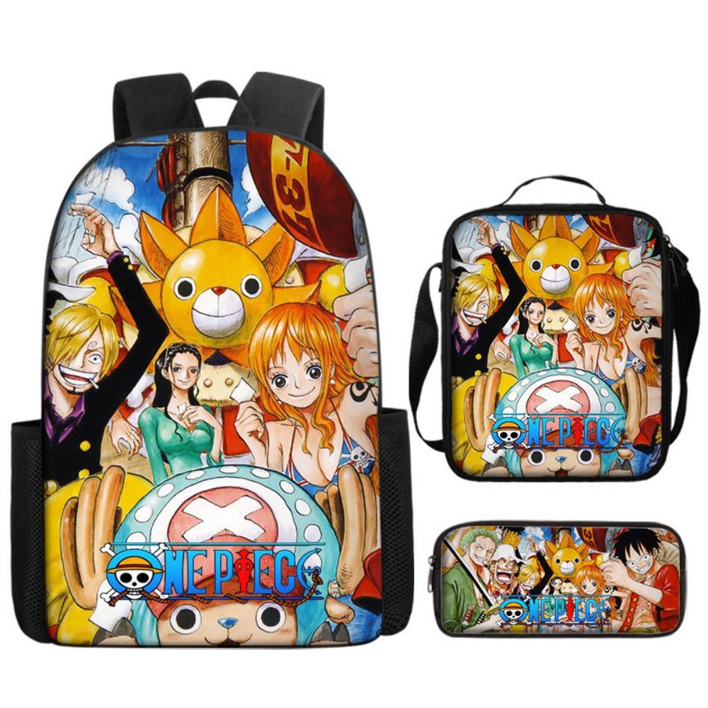 ONE PIECE onepiece backpack student schoolbag cartoon children Luffy animation expansion