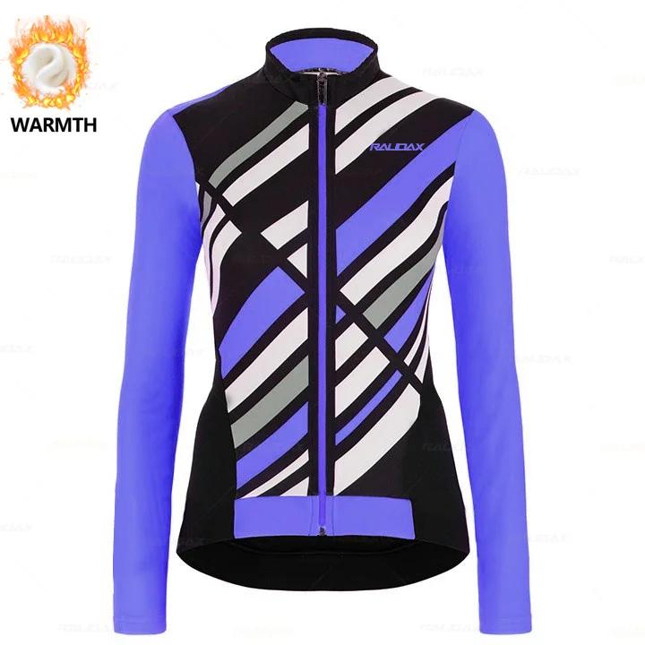 New Women's 2025 Cycling Jersey Set Winter Warm Thermal Fleece Outdoor Riding MTB Ropa Ciclismo Bib Pants Set Cycling Clothing