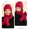 Casual Knit Winter Hat Warm Fleece Neck Scarf Trendy Winter Set  for Women Men