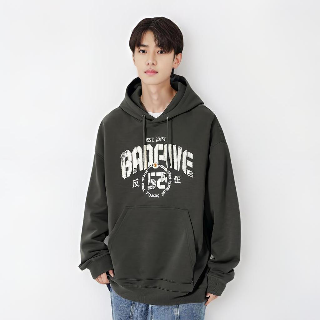 Li Ning BADFIVE Sweatshirt Men's Obsidian Gray AWDU263-7