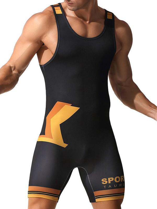 Costum One-Piece TAUWELL pentru Bărbați pentru Wrestling și Haltere