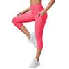 Women's High Waist Jacquard Bubble Yoga Capri Leggings - Hip Lifting and Slimming Fitness Pants