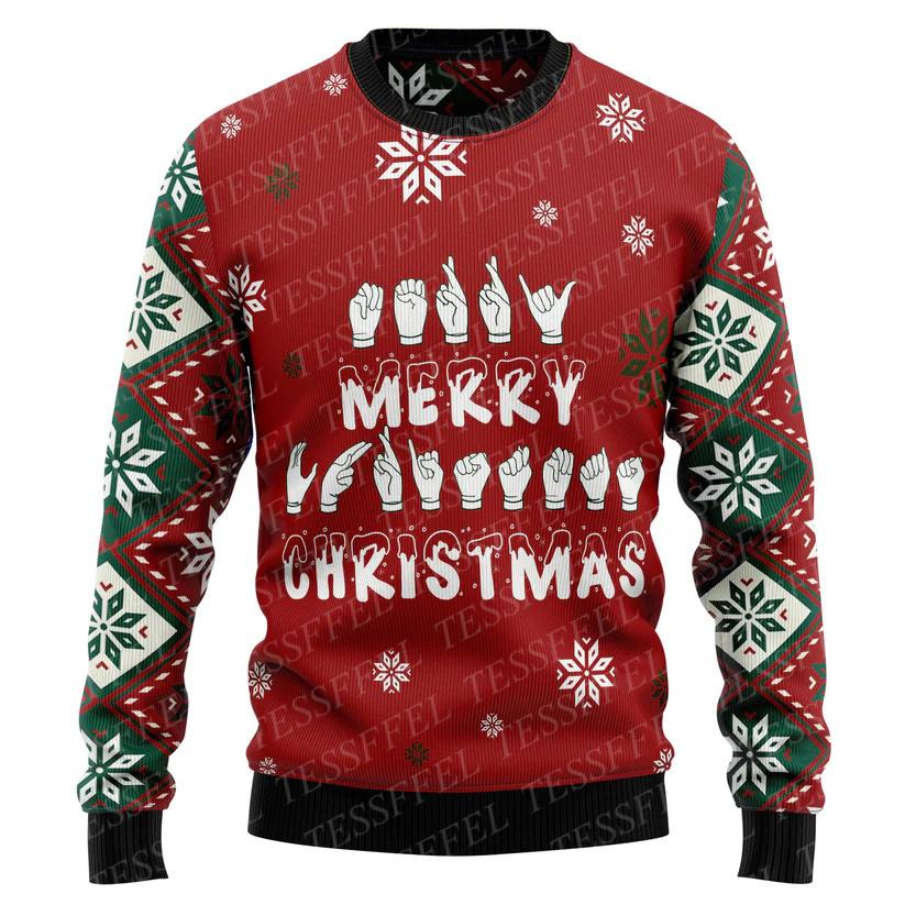 Halloween Christmas Cosplay Cat Santa Claus Anime Cartoon Vintage Winter Ugly Sweater 3DPrint Harajuku Pullover Sweatshirts X1