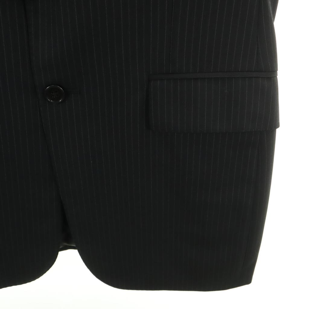 Ralph Lauren Striped Pattern Tailored Jacket 36 Black Men's Used