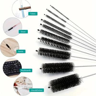 Cleaning Brush, Pipe Through-hole Brush, Bottle Straw Brush, Multi-purpose Cleaning Tool Brush Set 10pcs Hot Selling