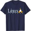 Funny Linux Os Powered by Linux Penguin 0414 Developer Gift T Shirt for Software Engineer Graphic Clothes All Size Tops S6XL