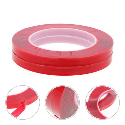 2 Rolls Nail Displaying Tapes Transparent Double-sided for Nails Stand Press On