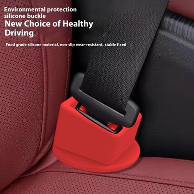 2 ks držáků spony bezpečnostního pásu do auta, univerzální silikonový, snadný přístup, zesilovač bezpečnostního pásu vozidla, fixační příslušenství bezpečnostního pásu automobilu