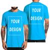 Camiseta Personalizada para Homens Design Eu Amo Seu Próprio Logo Texto Foto Grátis Ambos os Lados Tamanho UE Algodão Camiseta Personalizada
